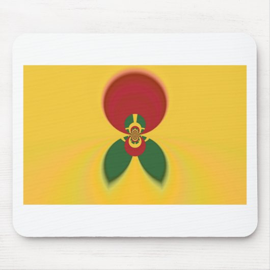 Fun Jamaican Raster Gift Colors Muismat (Voorkant)