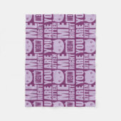 Fun, je laat me de juiste Meow Fleece Blanket pakk (Voorkant)