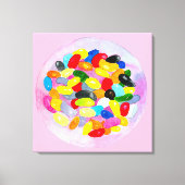Fun jelly snoep bonen waterverf canvas afdruk (Voorkant)