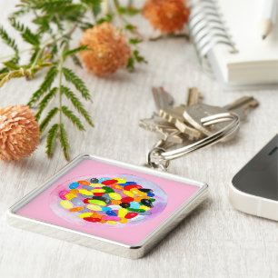 Fun jelly snoep bonen waterverf sleutelhanger