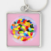 Fun jelly snoep bonen waterverf sleutelhanger (Voorkant)