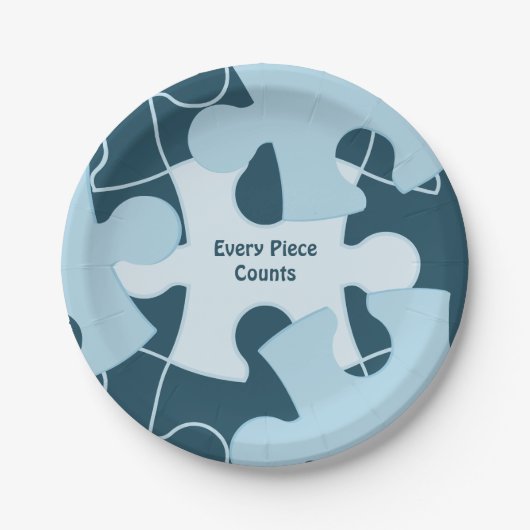 Fun Jigsaw Puzzle Custom Birthday Party Motto Papieren Bordje (Voorkant)