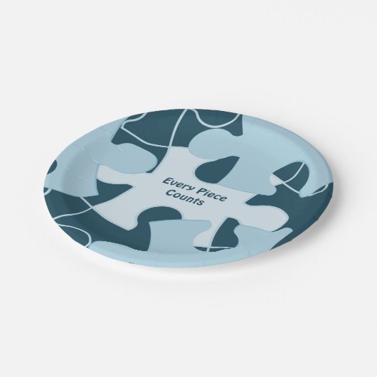 Fun Jigsaw Puzzle Custom Birthday Party Motto Papieren Bordje (Gekanteld)