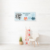 Fun Jigsaw Puzzle Custom Image Text Happy Birthday Spandoek (Insitu)