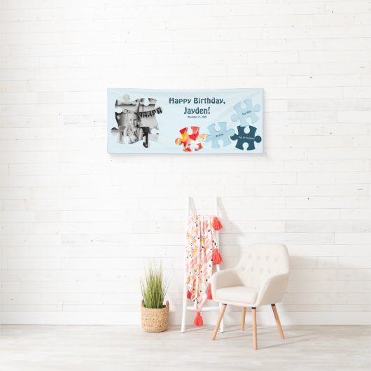 Fun Jigsaw Puzzle Custom Image Text Happy Birthday Spandoek (Insitu)