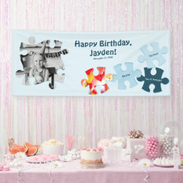 Fun Jigsaw Puzzle Custom Image Text Happy Birthday Spandoek