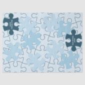 Fun Jigsaw Puzzle Happy Birthday Custom Name Tissuepapier (Voorkant)