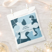 Fun Jigsaw Puzzle Kids Birthday Blue Thank You Bedankzakje (Geknipt)