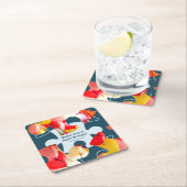 Fun Jigsaw Puzzle Kids Happy Birthday Name  Kartonnen Onderzetters (Insitu)