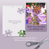 Fun Jigsaw Puzzle "Mock" 12pc Custom Image B'day Kaart