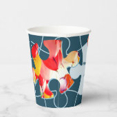 Fun Jigsaw Puzzle Motto Custom Accent Image 8oz Papieren Bekers (Rechts)