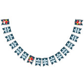 Fun Jigsaw Puzzle Pieces Happy Birthday Blue Vlaggetjes (Alle)