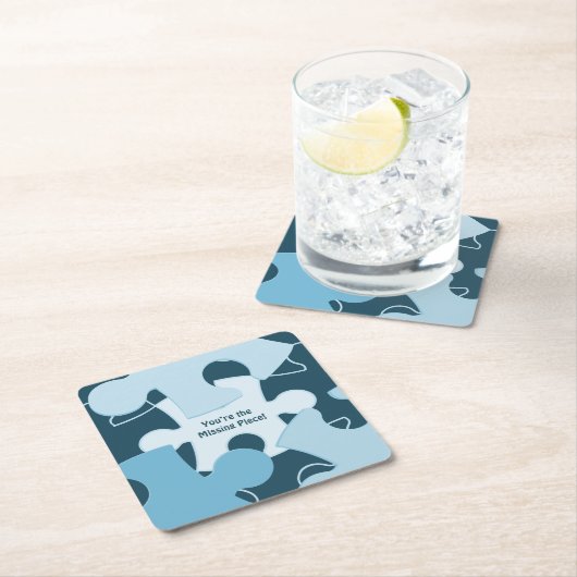 Fun Jigsaw Puzzle Pieces Motto Kartonnen Onderzetters (Insitu)