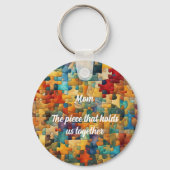 Fun Jigsaw thema bewerkbaar Sleutelhanger (Voorkant)