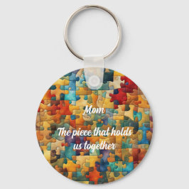 Fun Jigsaw thema bewerkbaar Sleutelhanger