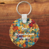 Fun Jigsaw thema bewerkbaar Sleutelhanger (Voorkant)