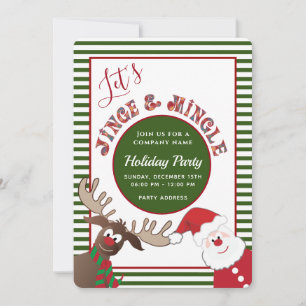 Fun Jingle & mingle Santa reinherder-feestdag Kaart