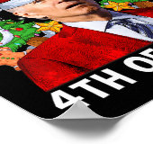 Fun Joe Biden Christmas Santa Hat Merry 4th Of Eas Poster (Hoek)