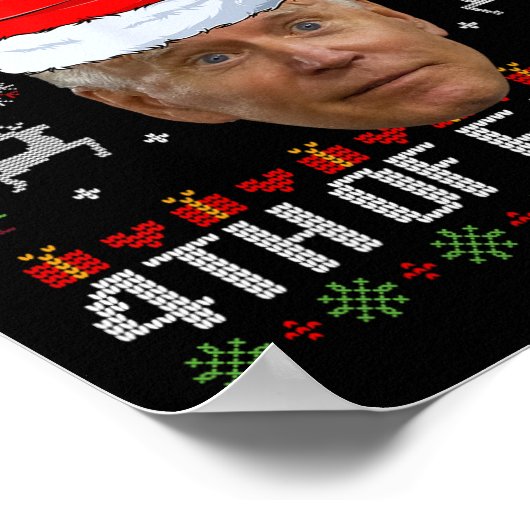 Fun Joe Biden Happy 4th van Pasen Lelijke Kerstmis Poster (Hoek)