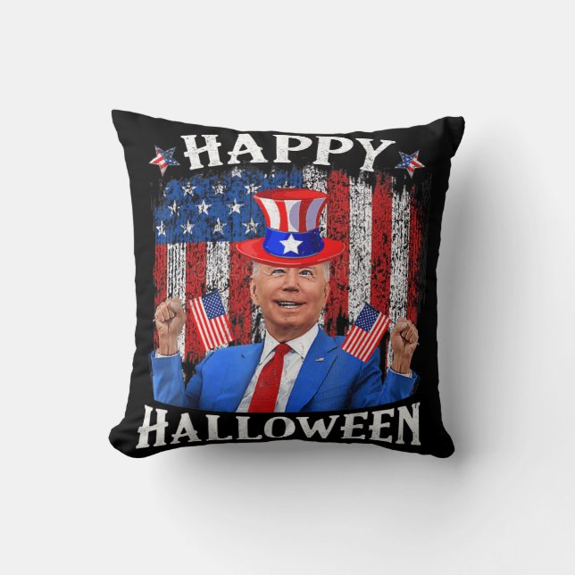 Fun Joe Biden Happy Halloween For Fourth Of July M Kussen (Voorkant)
