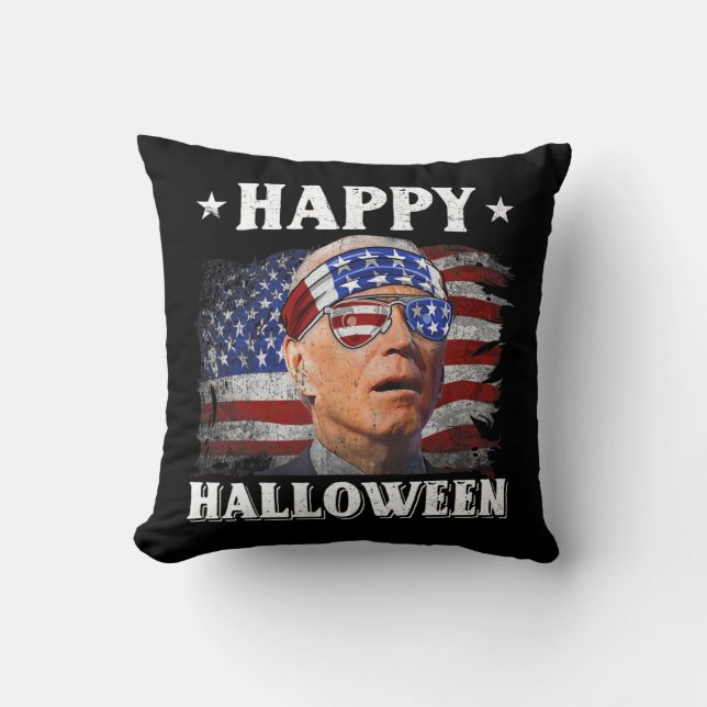 Fun Joe Biden Happy Halloween verward met juli Kussen (Voorkant)