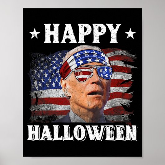 Fun Joe Biden Happy Halloween verward met juli  Poster (Voorkant)