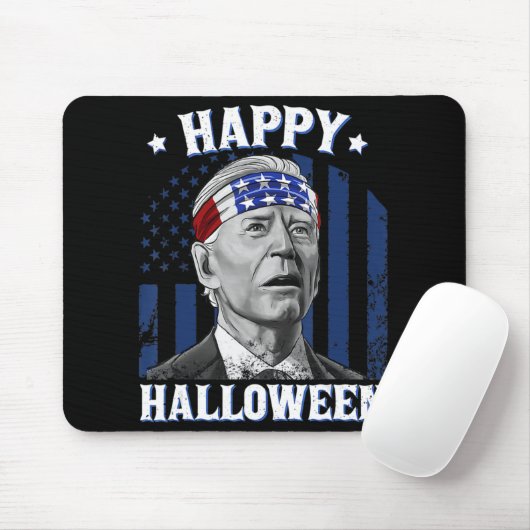 Fun Joe Biden Happy Halloween, verward voor de 4e  Muismat (Met muis)