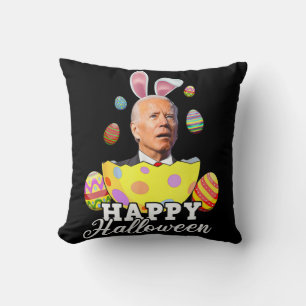 Fun Joe Biden Happy Halloween verwarde paasband Kussen