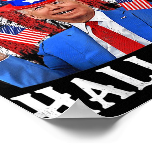 Fun Joe Biden Happy Halloween voor 4 juli m Poster (Hoek)