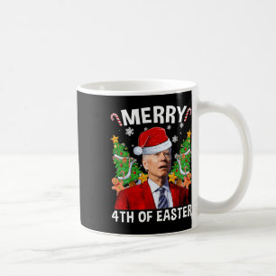 Fun Joe Biden Kerstmis Santa Hat Merry 4th of Eas Koffiemok