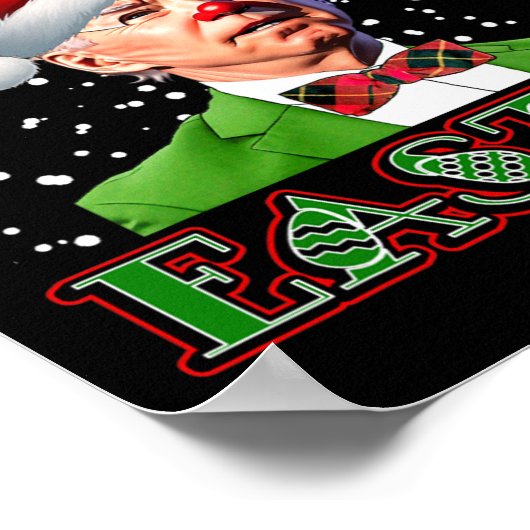 Fun Joe Biden Kerstmis Verwarde Pasen Biden Poster (Hoek)