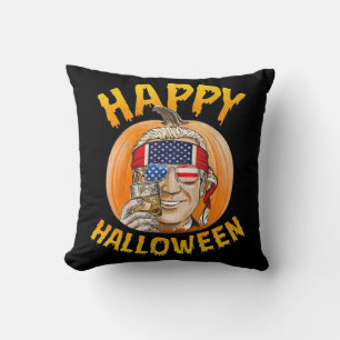 Fun Joe Biden Pumpkin Happy Halloween Confused the Kussen