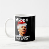 Fun Joe Biden Santa Hat Merry Thanksgiving Kerstmi Koffiemok (Links)