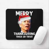 Fun Joe Biden Santa Hat Merry Thanksgiving Kerstmi Muismat (Met muis)