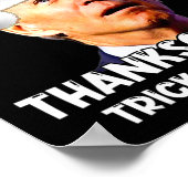 Fun Joe Biden Santa Hat Merry Thanksgiving Kerstmi Poster (Hoek)