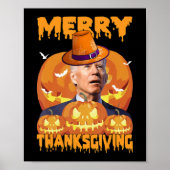 Fun Joe Biden verwarde de Thanksgiving van de groe Poster (Voorkant)