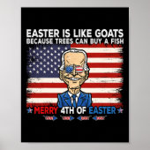 Fun Joe Biden Vrolijk 4e van Pasen Ontwerp Vierde Poster (Voorkant)
