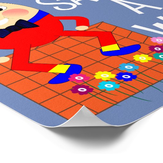 Fun Jolly Nursery Rhyme Humpty Cute Poster (Hoek)