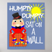 Fun Jolly Nursery Rhyme Humpty Cute Poster (Voorkant)