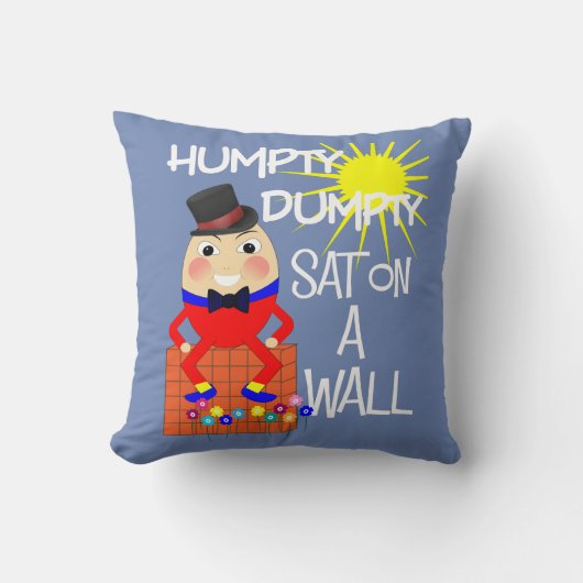 Fun Jolly Nursery Rhyme Humpty Dumpty Cute Kussen (Voorkant)
