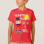 Fun Jolly Nursery Rhyme Humpty Dumpty Cute T-shirt (Voorkant)