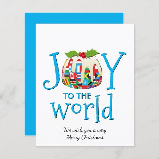 Fun JOTO to the WORLD Budget Kerstcard (Voorkant / Achterkant)