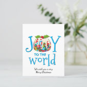 Fun JOTO to the WORLD Budget Kerstcard (Staand voorkant)