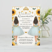 Fun Joy Lily Twin Dual Joint Dubbele Quinceanera Kaart (Staand voorkant)