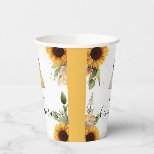 Fun Joy Lily Twin Dual Joint Dubbele Quinceanera Papieren Bekers (Links)