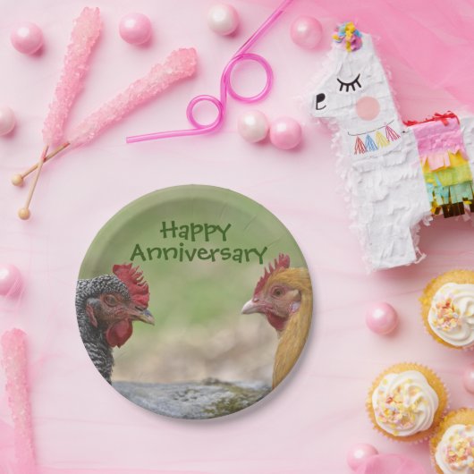 Fun Jubileum Chicken Paper Bord (Feest)