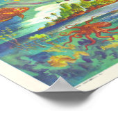 Fun-kaart voor Hawaiiaanse eilanden Poster (Hoek)