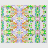 Fun Kaleidoscopische kleuren Cadeaupapier (Vlak)