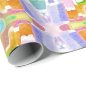 Fun Kaleidoscopische kleuren Cadeaupapier (Rol Hoek)