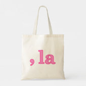 Fun Kamala Harris Pink Comma La Tote Bag (Achterkant)